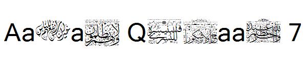 Aayat Quraan 7字体