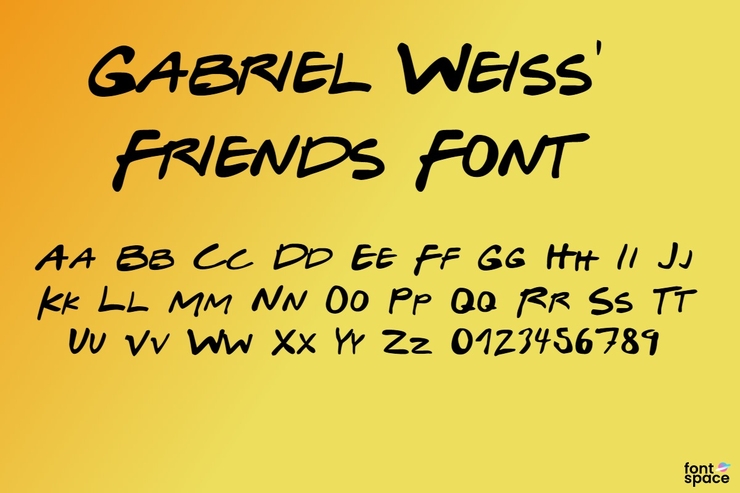 Gabriel Weiss\' Friends字体 1