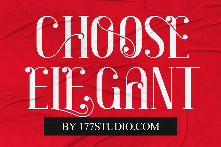 CHOOSE ELEGANT字体 3