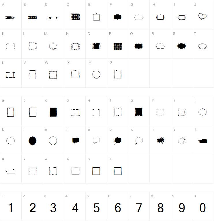 KG Flavor And Frames Two字体