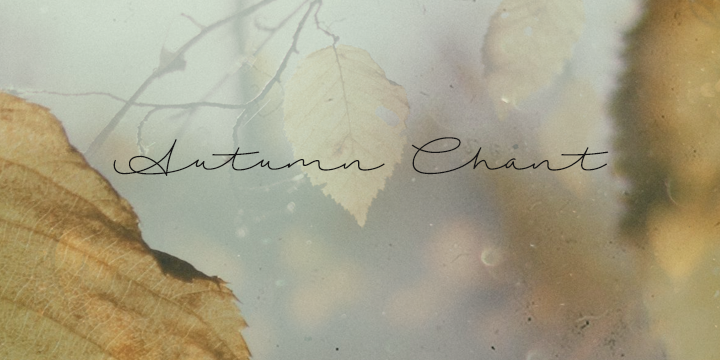 Autumn Chant字体 1