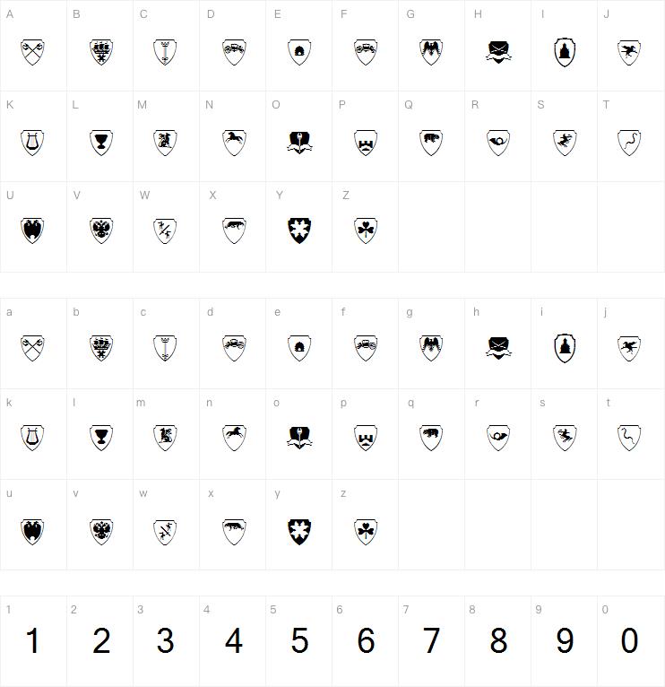 Easy Heraldics字体