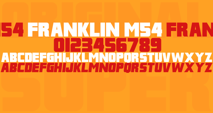 Franklin M54字体 1