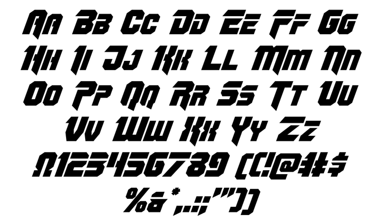 OmegaForce字体 4