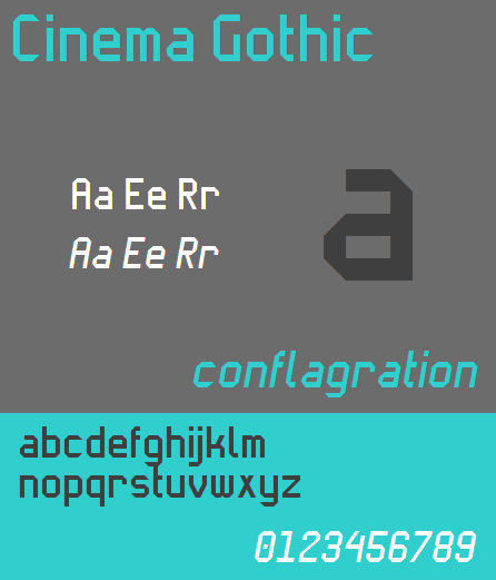 Cinema Gothic NBP字体 1