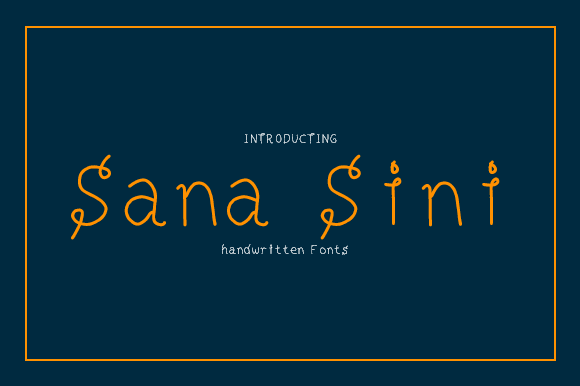 Sana sini字体 1