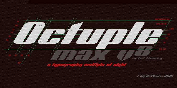 Octuple max字体 2