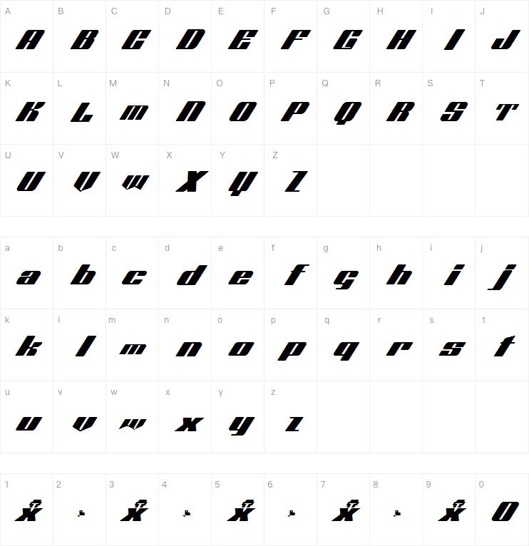 Octuple max字体