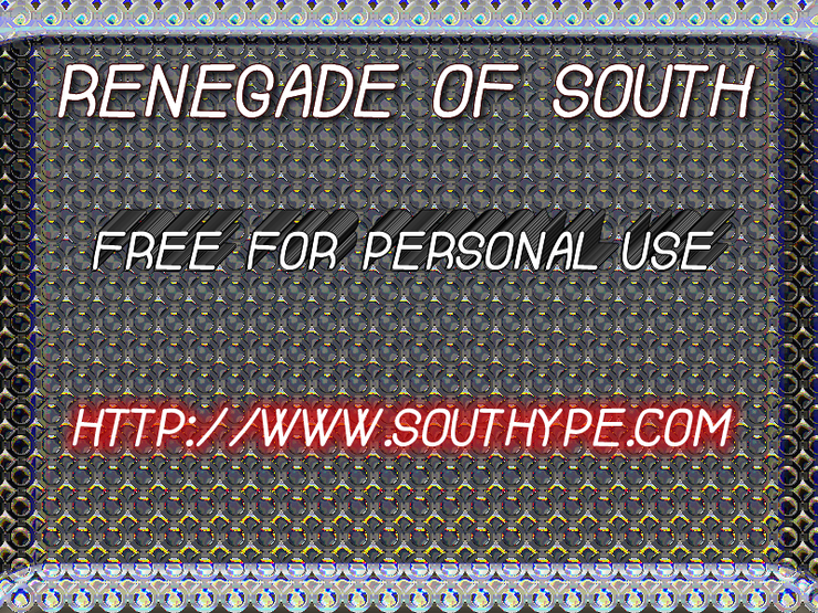 Renegade Of South字体 1