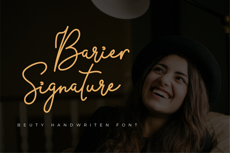 Barier Signature字体 1