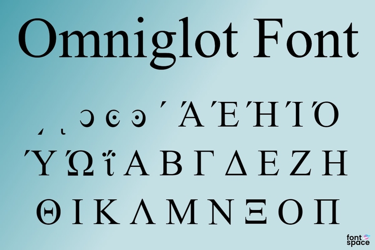 Omniglot字体 3