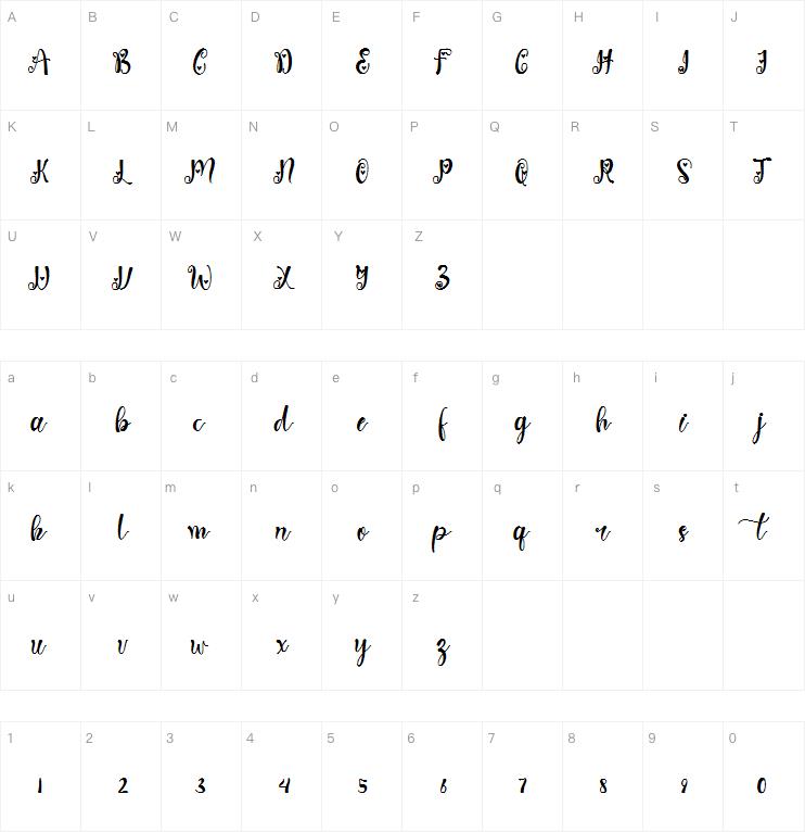 Spring Heart字体