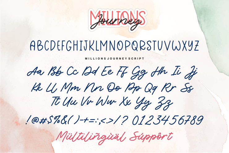 Millions Journey字体 3