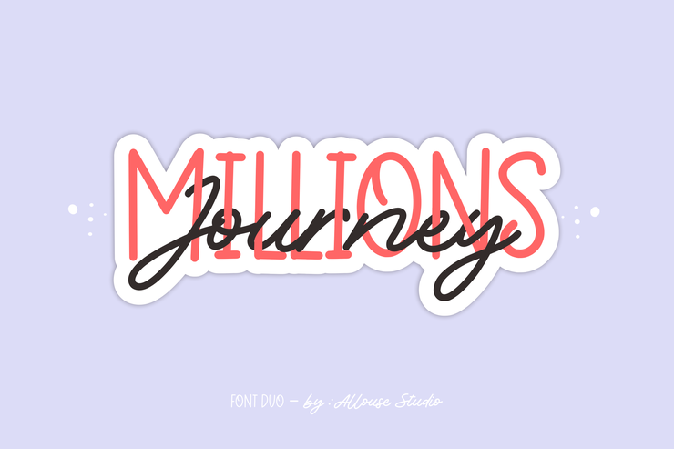 Millions Journey字体 6