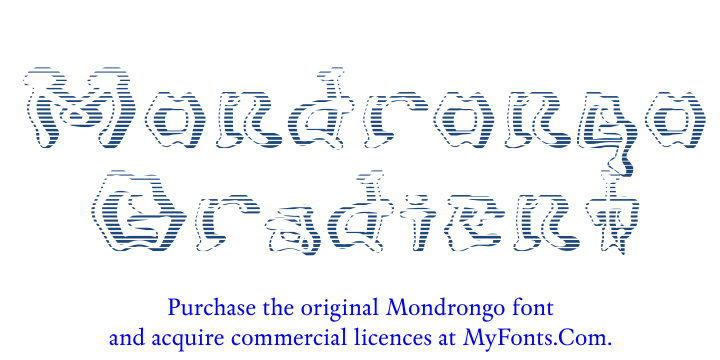 Mondrongo Gradient字体 1