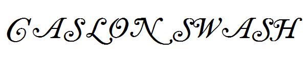 Caslon swash字体