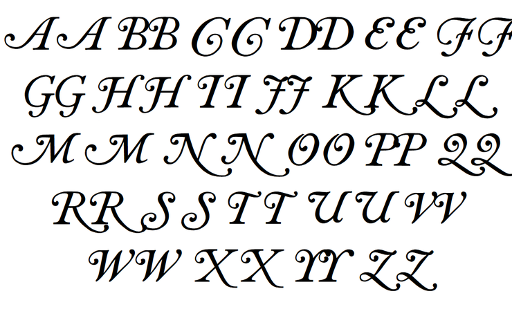 Caslon swash字体 1