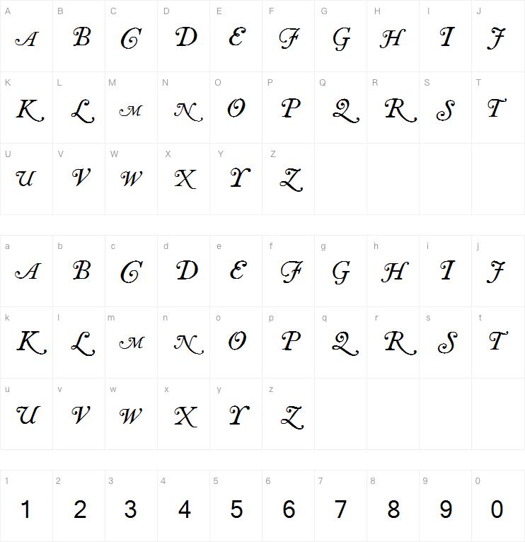 Caslon swash字体