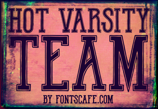 Hot Varsity Team字体 1