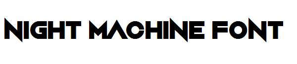 Night Machine font