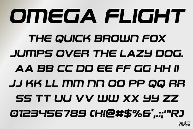 Omega Flight字体 2