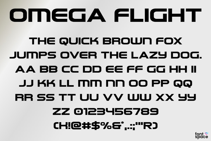 Omega Flight字体 4