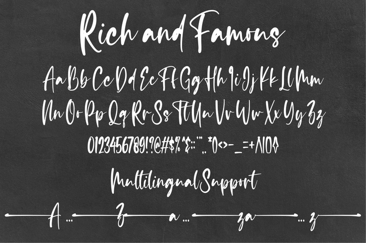 Rich and Famous字体 9