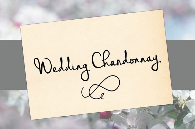 Wedding Chardonnay字体 2