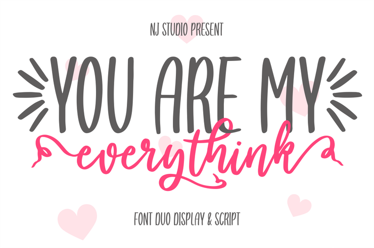 you are my everythink display字体 5