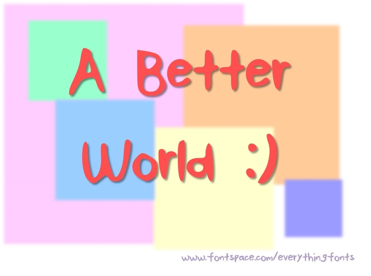 ABetterWorld字体 1