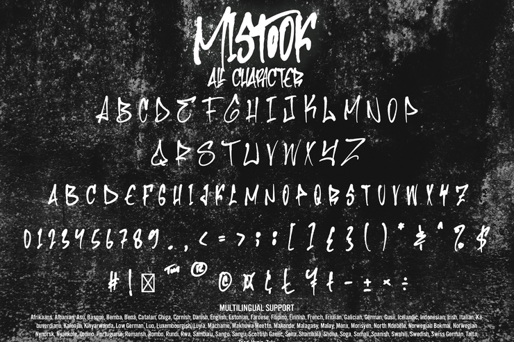 Mistook字体 4