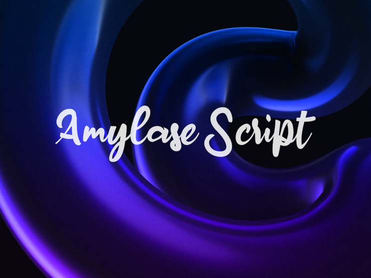 a Amylase Script字体 1