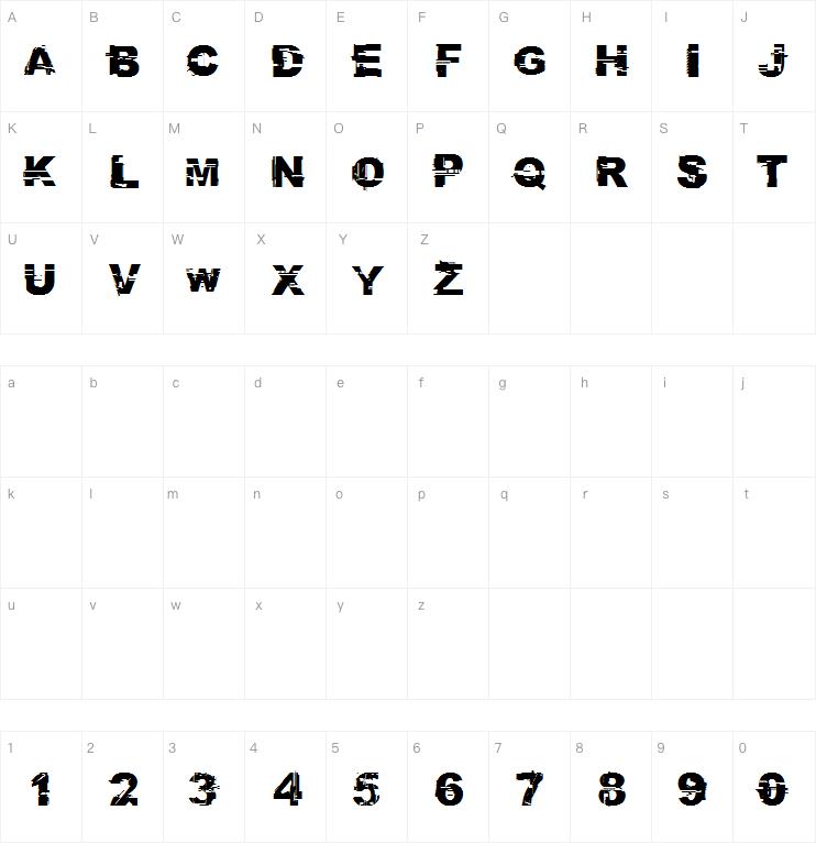 CF Glitch City字体