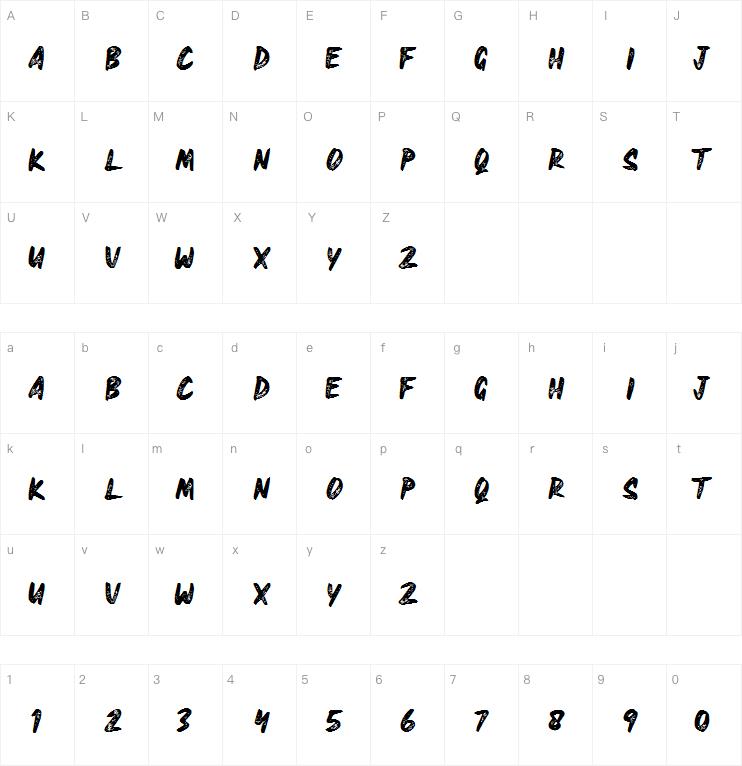 Heavyrust字体