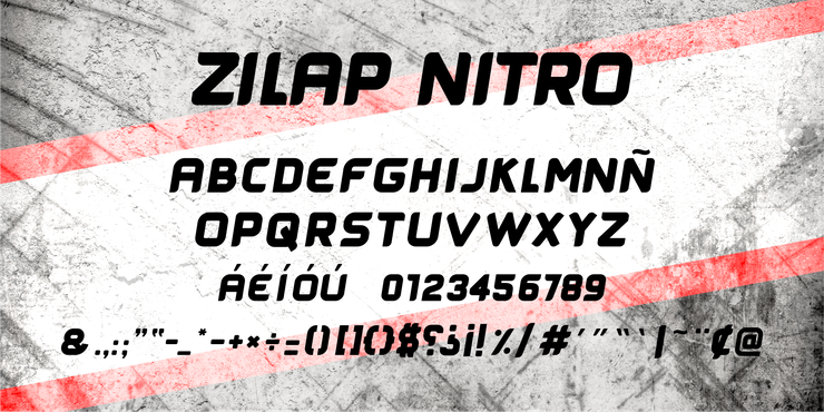 Zilap Nitro字体 2