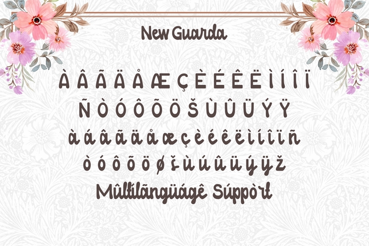 New Guarda字体 3