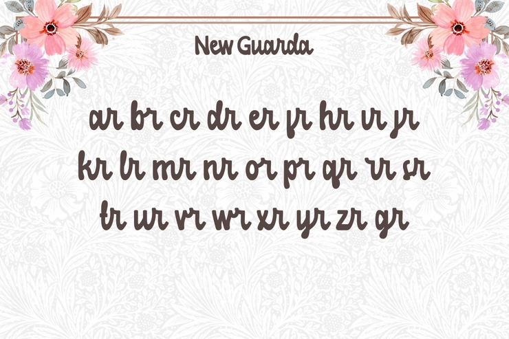 New Guarda字体 8