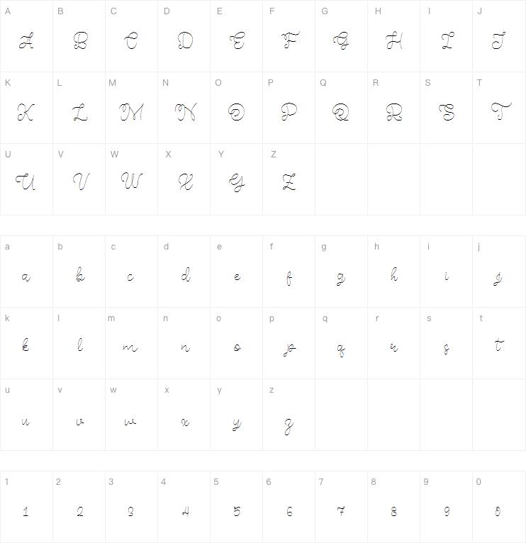 Memory of 2018字体