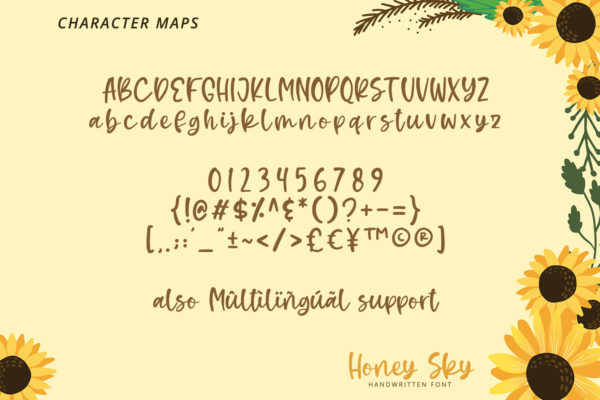 Honey Sky字体 3