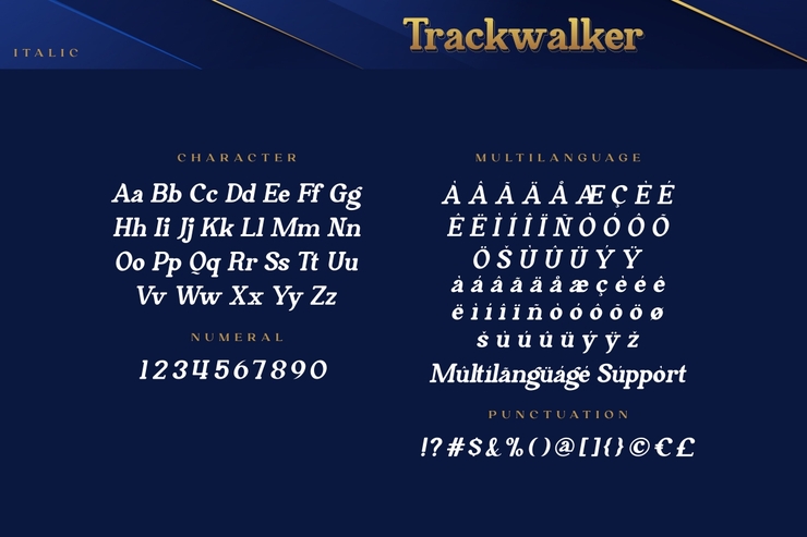 Trackwalker字体 3