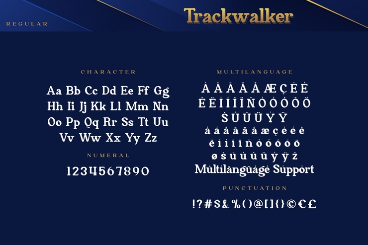 Trackwalker字体 8