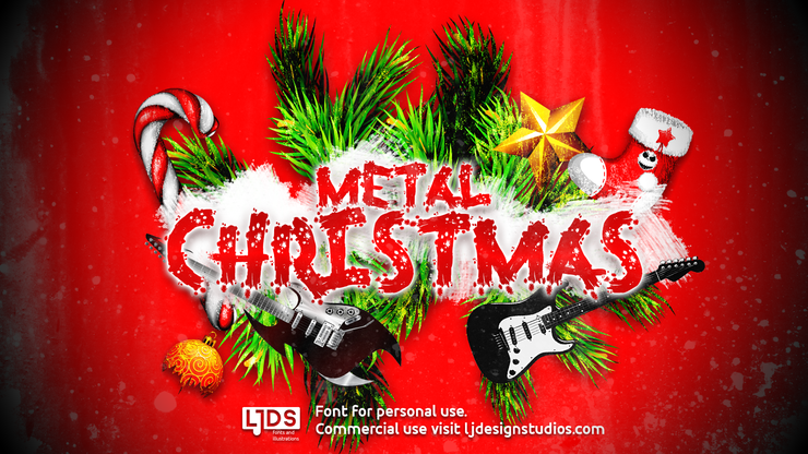 Metal Christmas字体 3