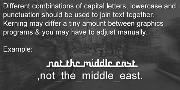 Not the middle east字体 2