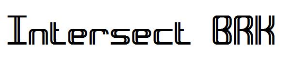Intersect BRK字体