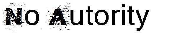 No Autority字体