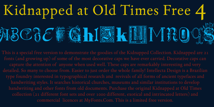 Kidnapped At Old Times 4字体 1