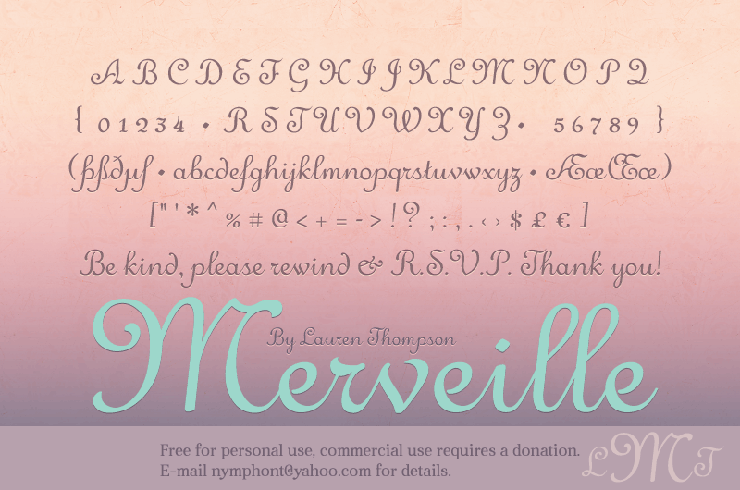 Merveille字体 1