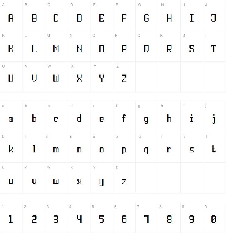 Double Pixel-7字体