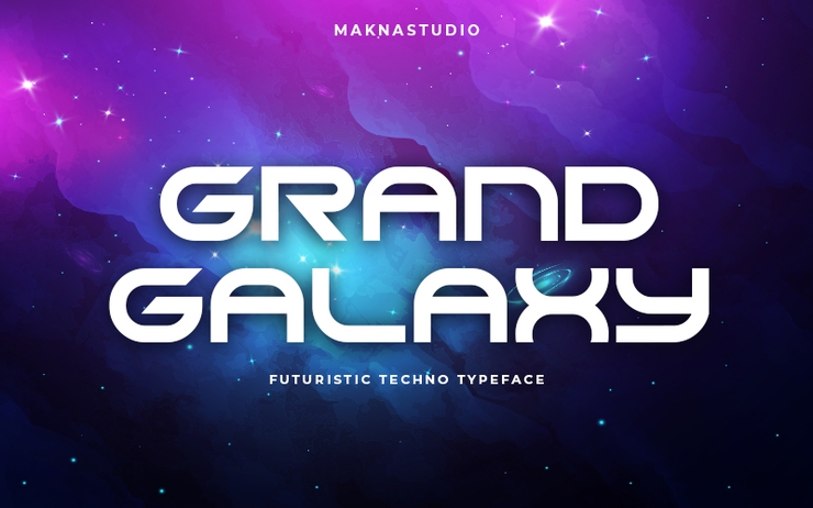 GRAND GALAXY字体 2