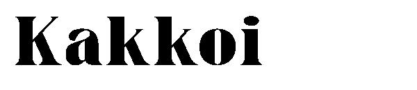 Kakkoi字体